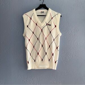 Vintage Fila sweater vest Sz L